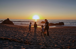 Family on Schoolhouse Beach