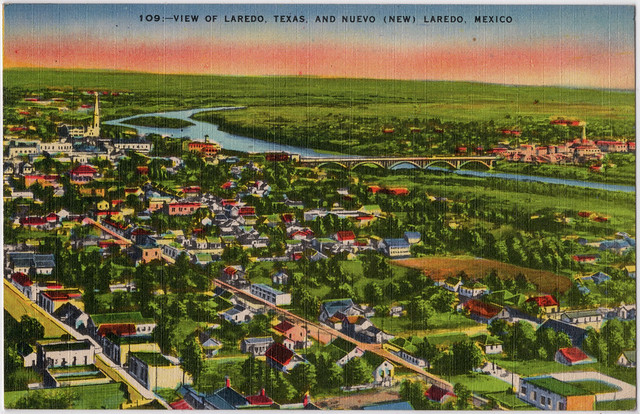 View of Laredo, Texas, and Nuevo (New) Laredo, Mexico