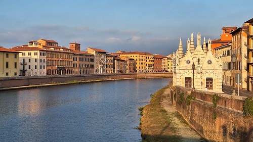 landscape panorama sky river church ancient history historic religion architecture monument travel samsung buildings tuscany italy toscana goldenhour town city