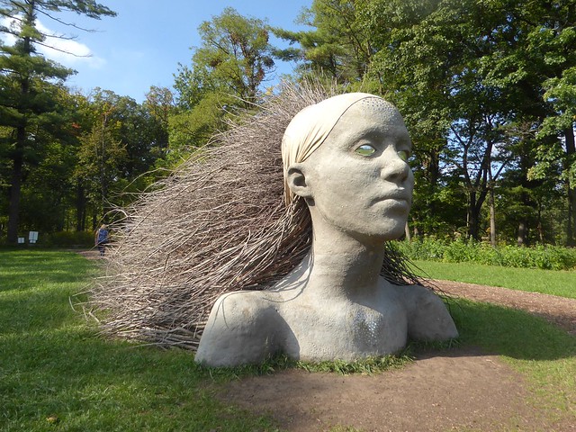 Lisle, IL, Morton Arboretum, Sculpture, Of the Earth Exhibition, 2023 (Artist: Olga Ziemska)