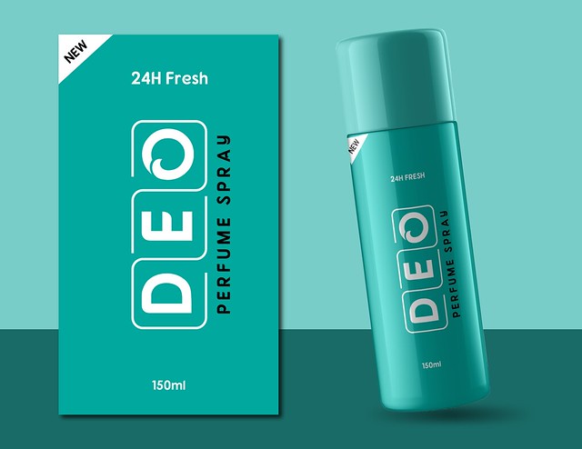 Deodorant Bottle Label Design - Product Packaging