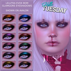 Hello Tuesday - Glamgore Eyeshadows EvoX BOM $50L