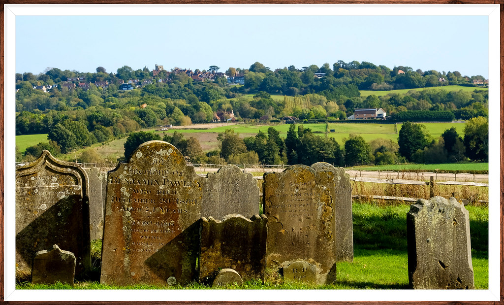 View from Horsmonden Churchyard Kent..