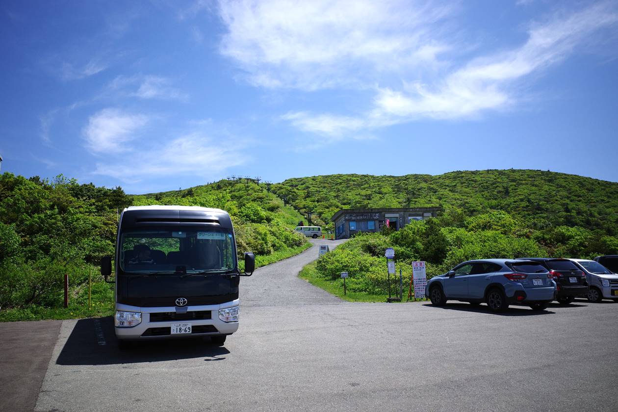 グリーンエコー号で刈田駐車場へ