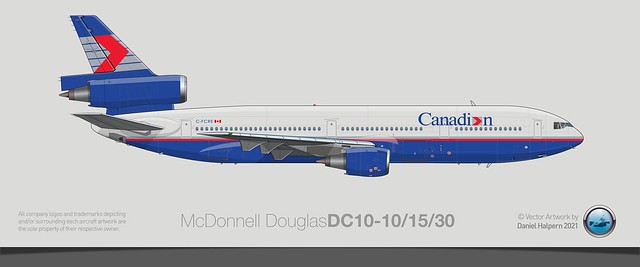CANADIAN DC10-30 [Vector Art]