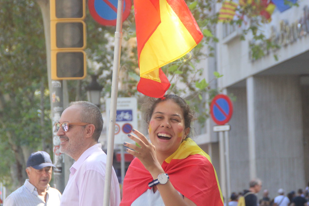 FOTOGRAFÍA. BARCELONA (ESPAÑA), 08 DE OCTUBRE DE 2023. Gran manifestación en Barcelona contra la amnistía al golpe y la autodeterminación. Lasvocesdelpueblo (169)