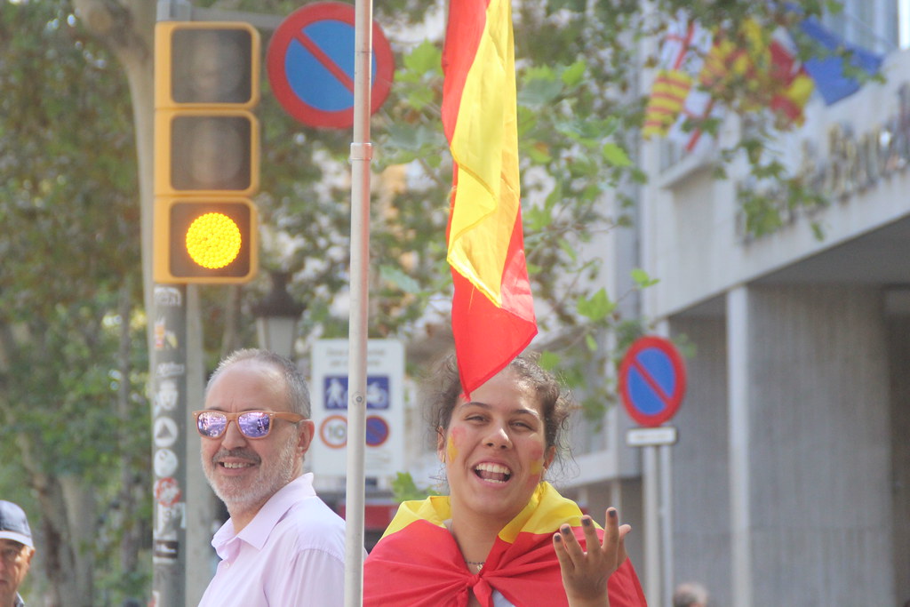 FOTOGRAFÍA. BARCELONA (ESPAÑA), 08 DE OCTUBRE DE 2023. Gran manifestación en Barcelona contra la amnistía al golpe y la autodeterminación. Lasvocesdelpueblo (168)