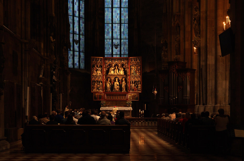 Holy Mass in Front of the Wiener Neustadt Altar