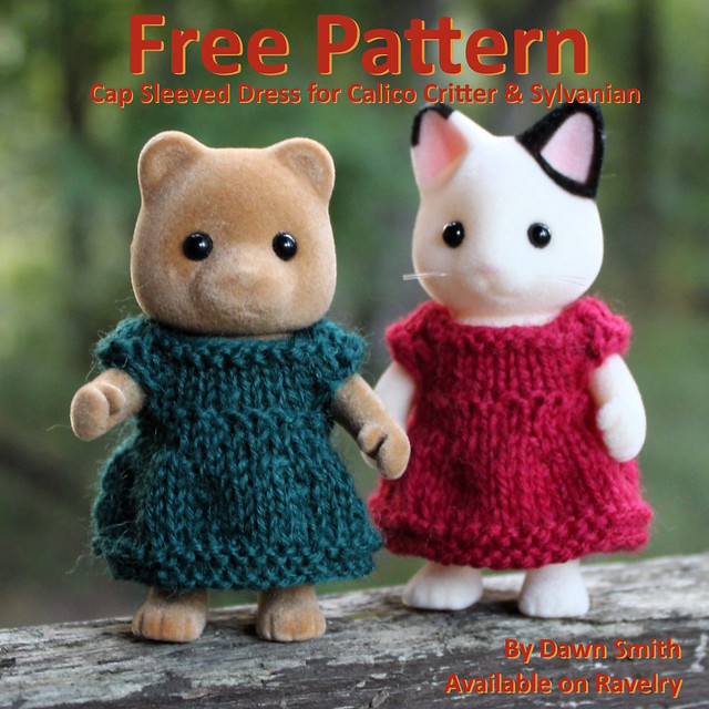 Free knitting pattern for Calico Critters