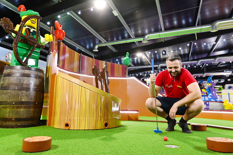 World's first LEGO themed golf attraction, London, 8th October 2023