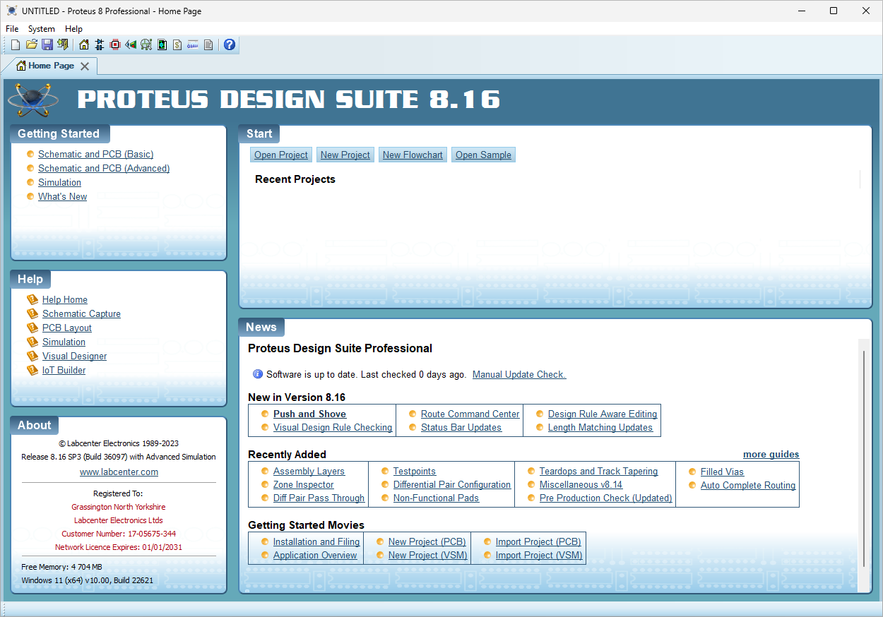 Proteus Professional 8.16 SP3 x64 full license