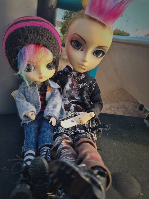 Punks at the park (Ash and Sid)