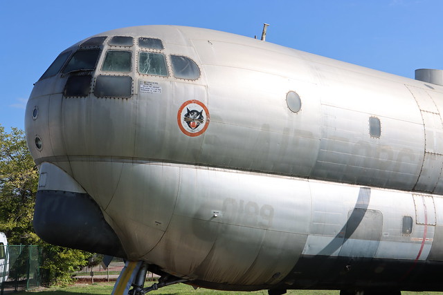 Spanish KC-97L showing USAF markings beneath the paint