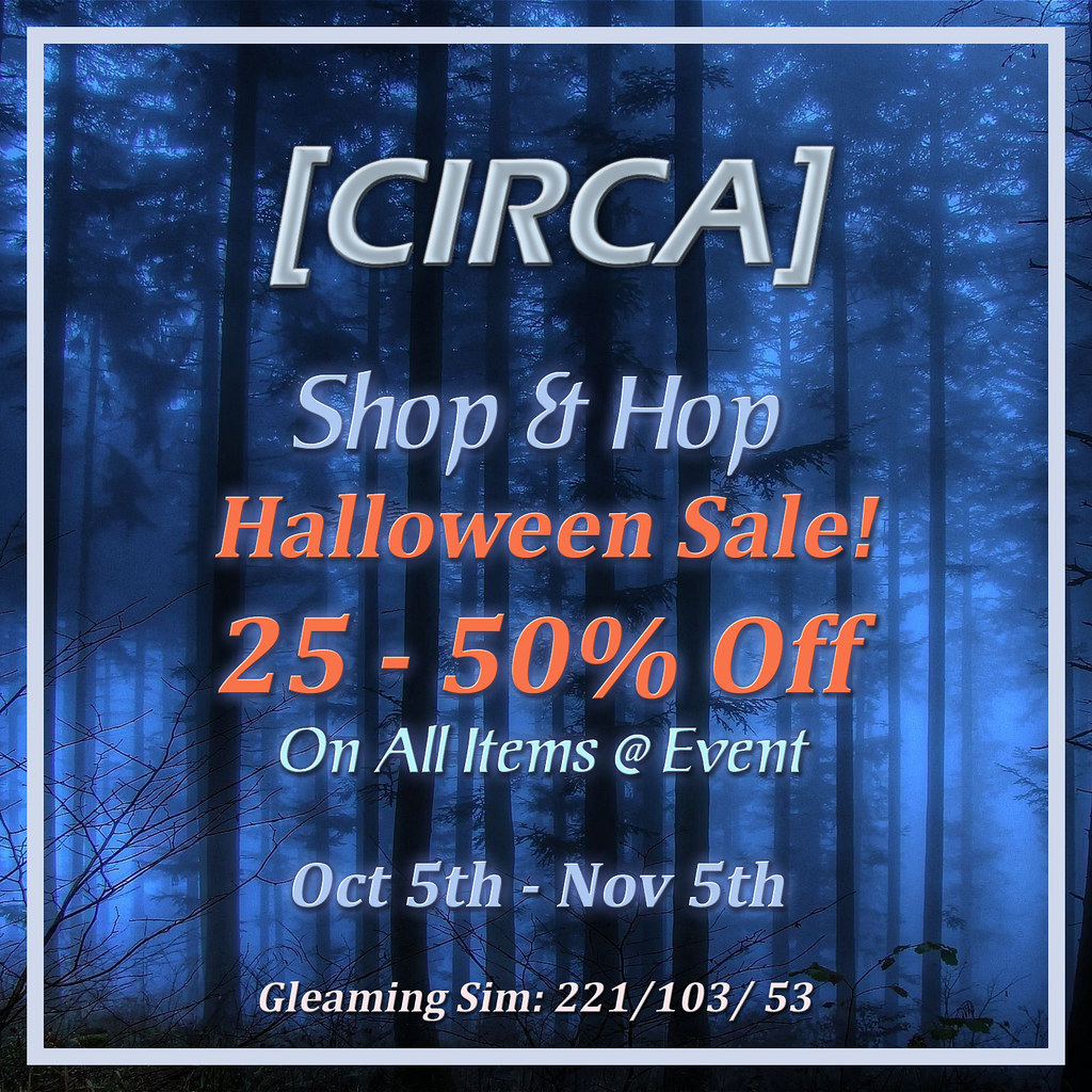 [CIRCA] – Shop & Hop Halloween Sale Poster 2023