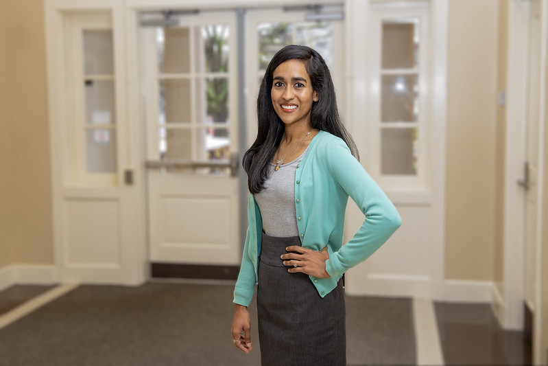 Nadia Bhuiyan is pictured outdoors.