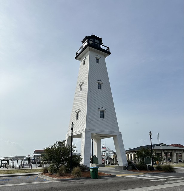 Replica of 1886 ship island lighthouse