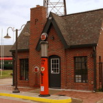Phillips Cottage Style Gas Station - Tulsa, OK This 90 year old gas station was relocated to the Route 66 Village in Tulsa.  Learn more here:
&lt;a href=&quot;https://www.route66village.com/derrick-gas-station-pumpjacks&quot; rel=&quot;noreferrer nofollow&quot;&gt;www.route66village.com/derrick-gas-station-pumpjacks&lt;/a&gt;