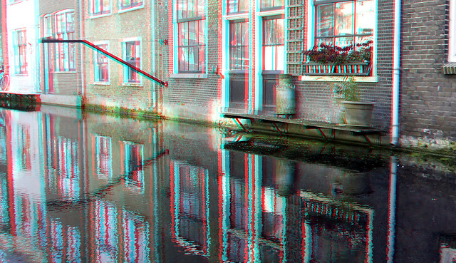 canal Delft 3D anaglyph