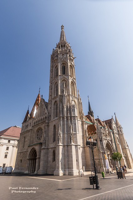 Mathias Church (Front and Eastern Facades), Budapest, Hungary