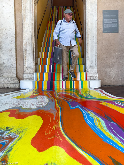 POURED STAIRCASE by Ian Davenport