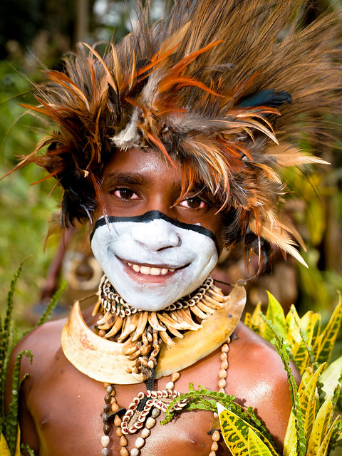 Faces of the Mount Hagen Sin Sing Cultural Show in Papua New Gui