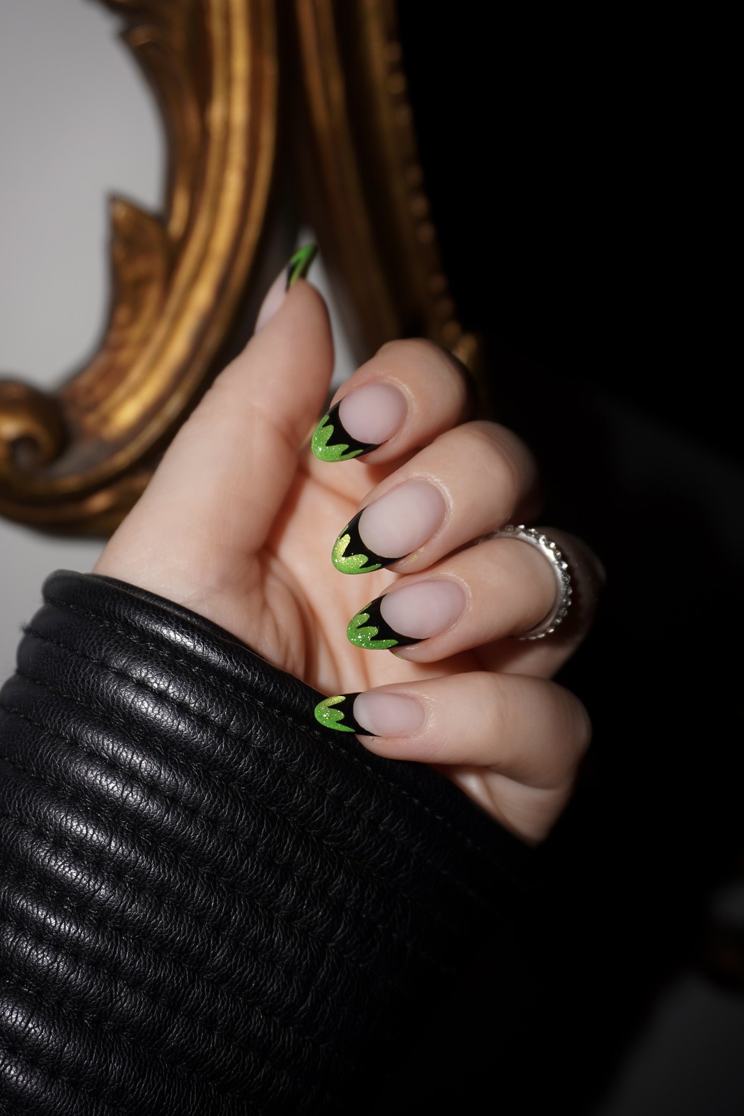 Lime Green Halloween Nails