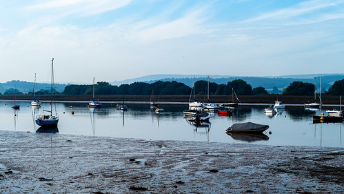 Calm, low tide, Exe at Topsham