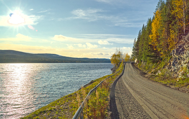 Vildmarksvägen (The Wilderness road) in Jämtland, Sweden