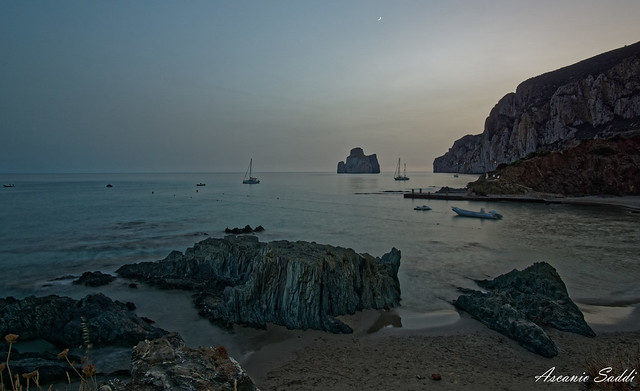 Subito dopo il tramonto sulla spiaggia di Masua (Iglesias) [on Explore October 11, 2023]