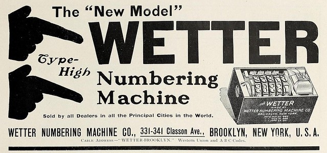 Vintage Advertisement 328 - Wetter Numbering Machine - Say What
