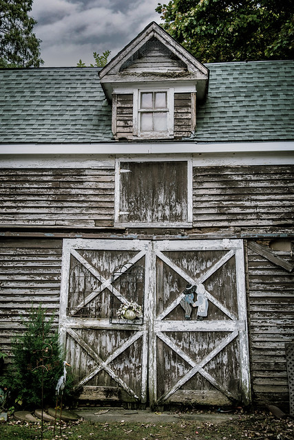 Broad side of a barn door