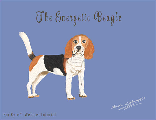 Drawing of a Beagle