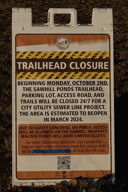 Trailhead Closure 09.30.23 Frye