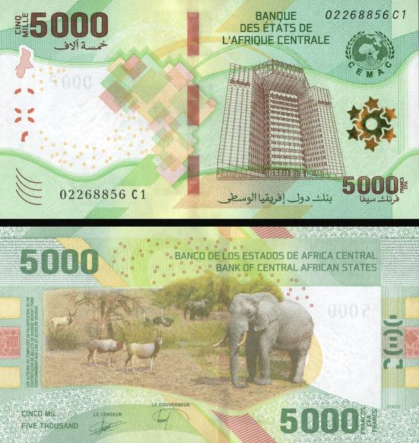 Central African States - 5.000 Francs-703a