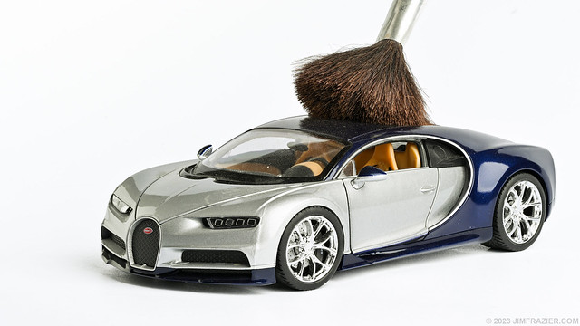Time to clean the Bugatti