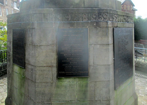 Crieff War Memorial, Names for World Wars 1 and 2
