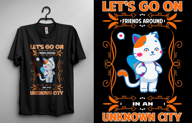 Custom T Shirt Design With Cat T Shirt Design