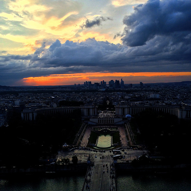 Chasing Parisian Sunsets - Square Edition.