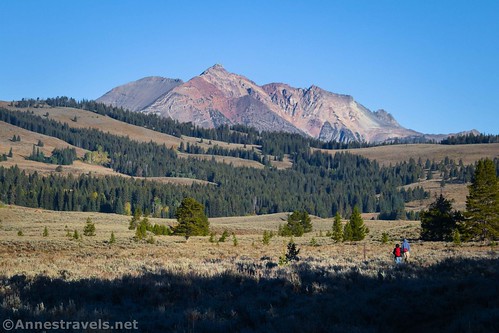 Hiking the Terrace Mountain Loop in the shadow of Electric Peak, Yellowstone National Park, Wyoming