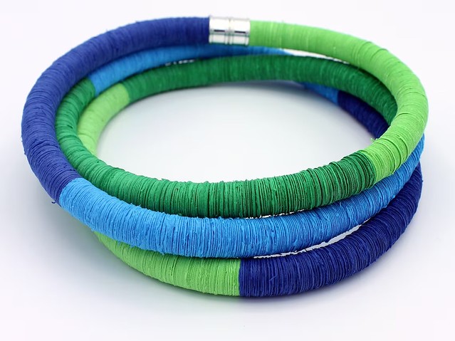Colorful Paper Discs Necklace