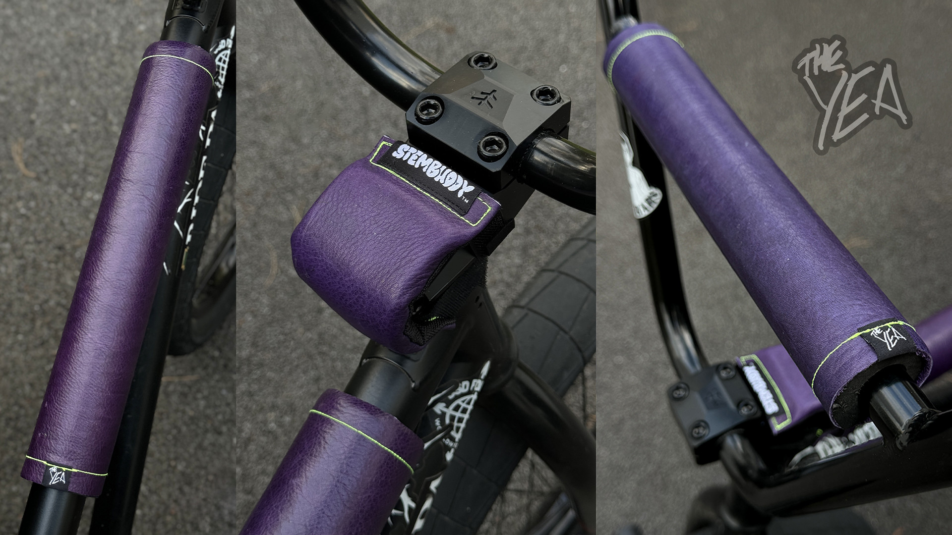 Spooky Leather Bike Pads | The Yea BMX