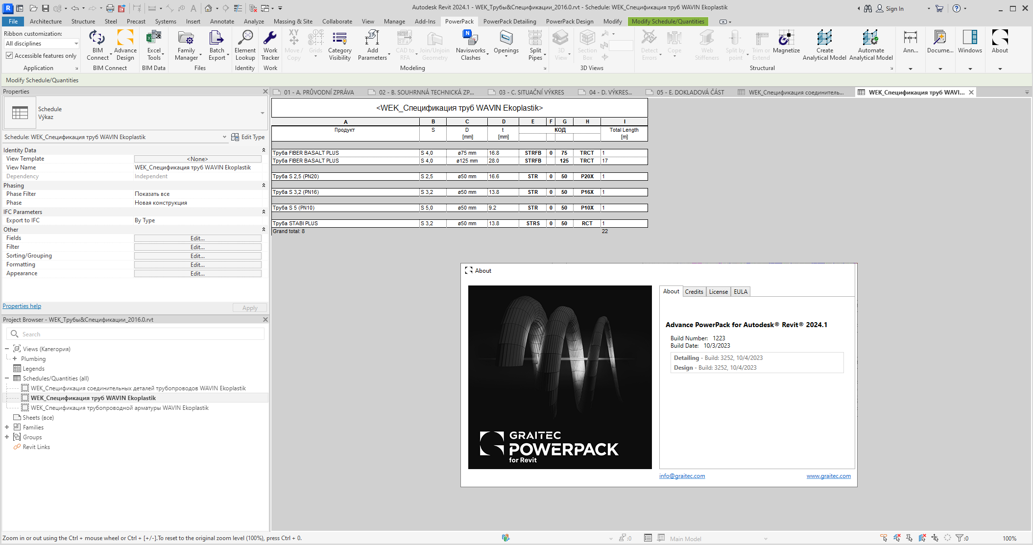 Working with Graitec Advance PowerPack for Autodesk Revit 2024.1 full