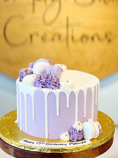 Purple Macaron Cake