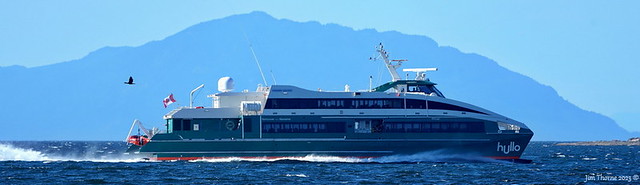 Hullo ferry Sthuqi' on the high seas off Gabriola en route to Vancouver - 17 August 2023 [© WCK-JST]