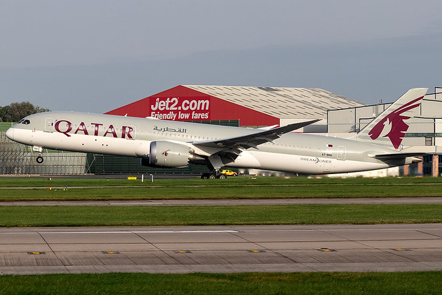 A7-BHH Qatar Airways B787-9 Dreamliner Manchester Airport