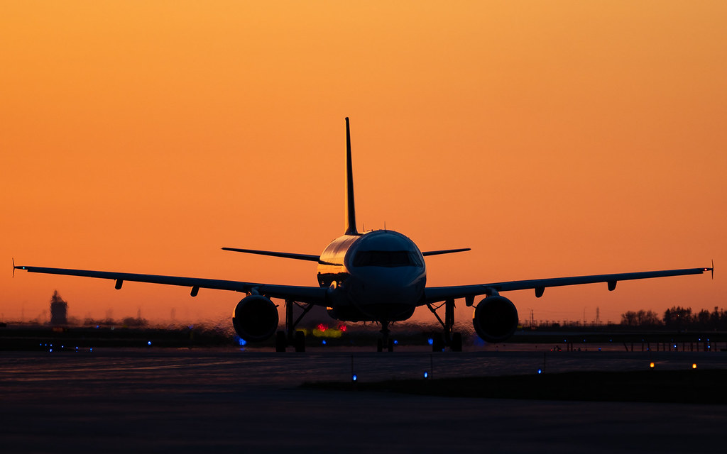 Sunset Airbus