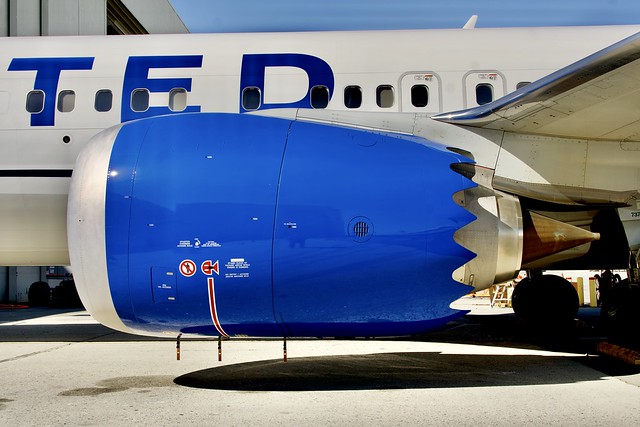 2023 United Airlines Boeing 737-9 MAX N37556 c/n 67579 CFMI LEAP-1B engine. San Francisco International Airport 2023.