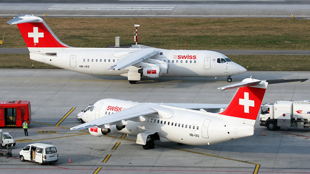 HB-IXS Avro RJ100 Swiss European Airlines.
