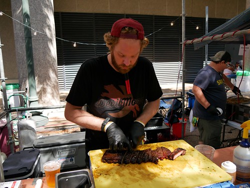 Putting the BBQ in Crescent City Blues & BBQ Fest 2023. Photo by Louis Crispino.