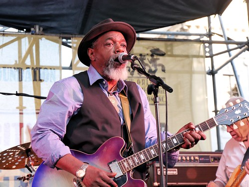 Lurrie Bell at Crescent City Blues & BBQ Fest 2023. Photo by Louis Crispino.